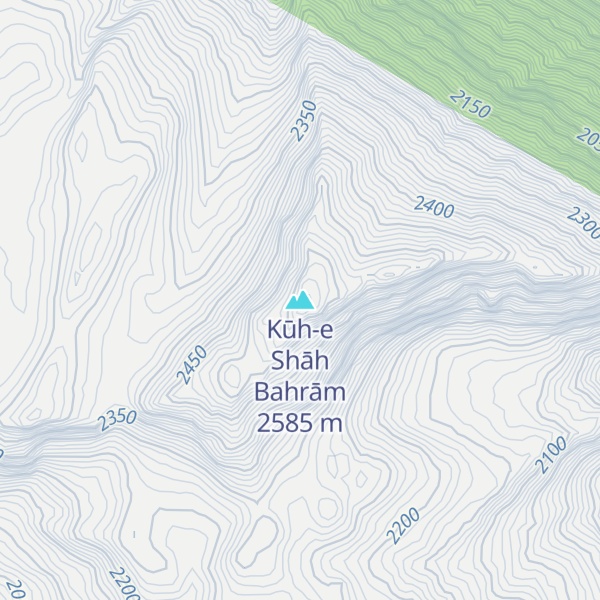 Map of Kūh-e Shāh Bahrām