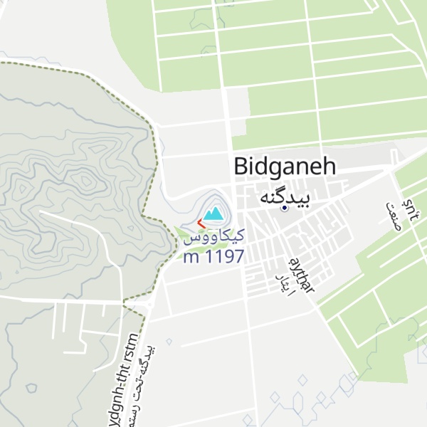 Map of کیکاووس
