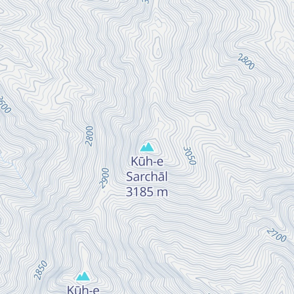Map of Kūh-e Sarchāl