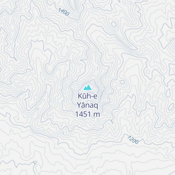 Map of Kūh-e Yānaq