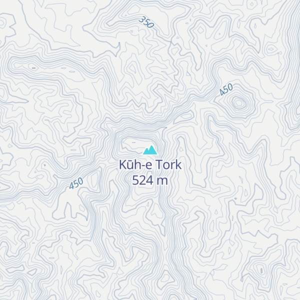 Map of Kūh-e Tork