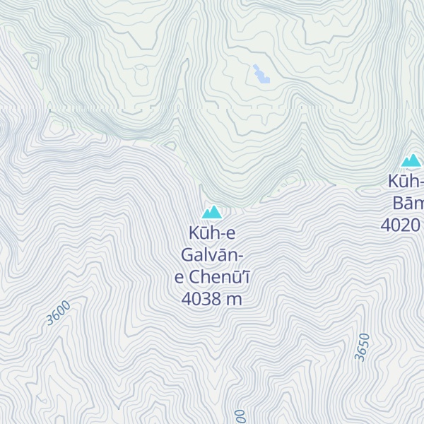 Map of Kūh-e Galvān-e Chenū’ī
