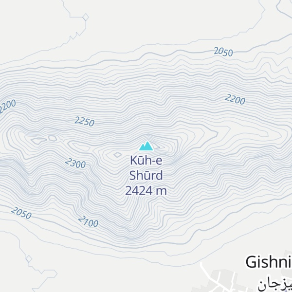 Map of Kūh-e Shūrd