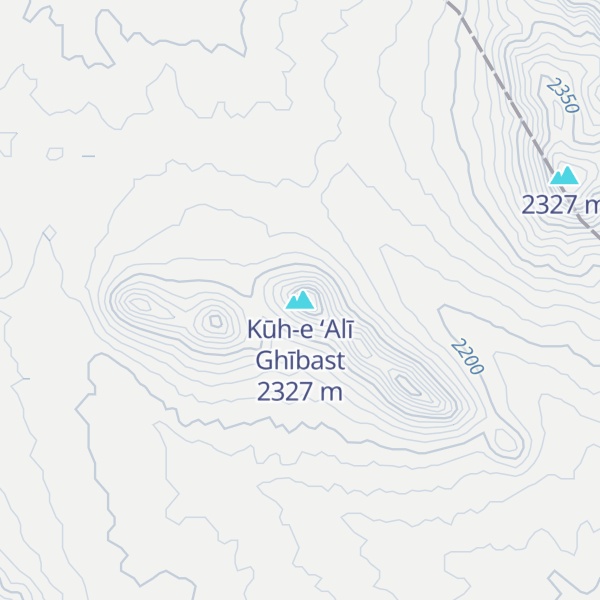 Map of Kūh-e ‘Alī Ghībast