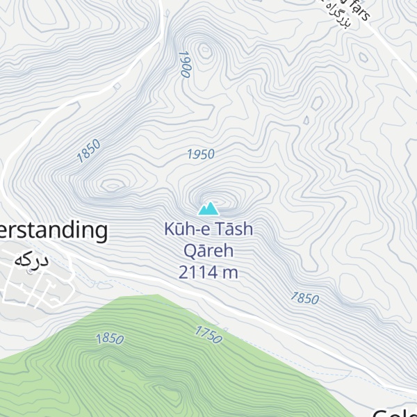 Map of Kūh-e Tāsh Qāreh