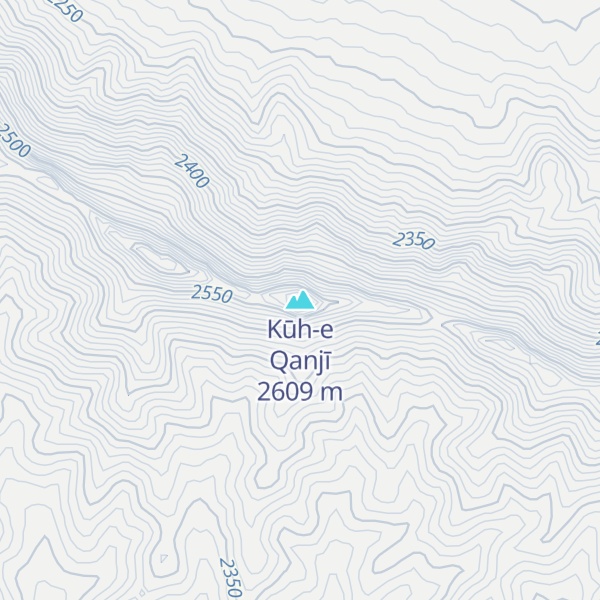 Map of Kūh-e Qanjī