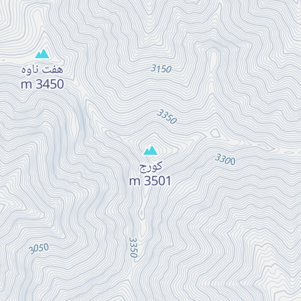 Map of کورج