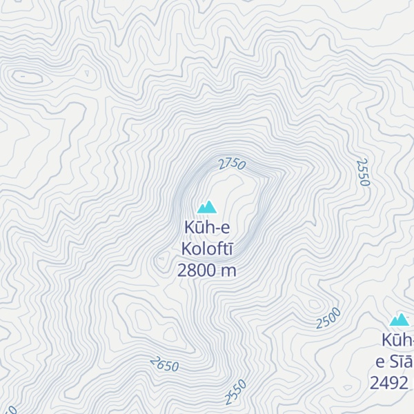 Map of Kūh-e Koloftī