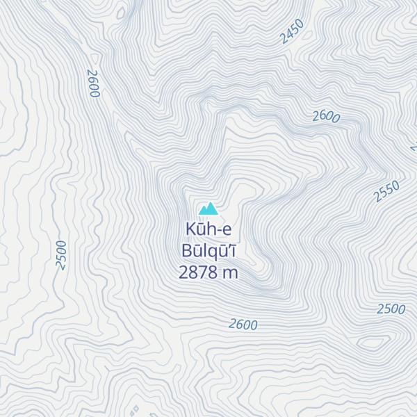 Map of Kūh-e Būlqū’ī