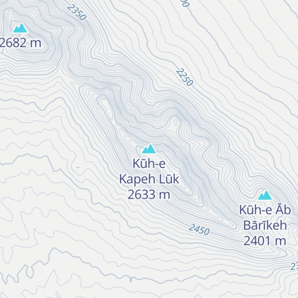 Map of Kūh-e Kapeh Lūk