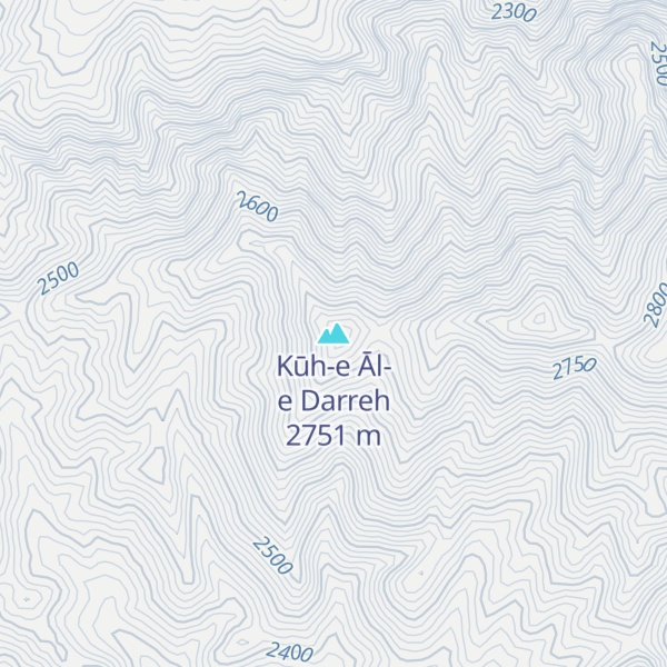 Map of Kūh-e Āl-e Darreh