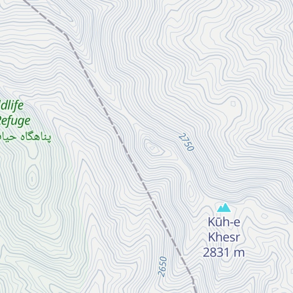 Map of Kūh-e Kheybar