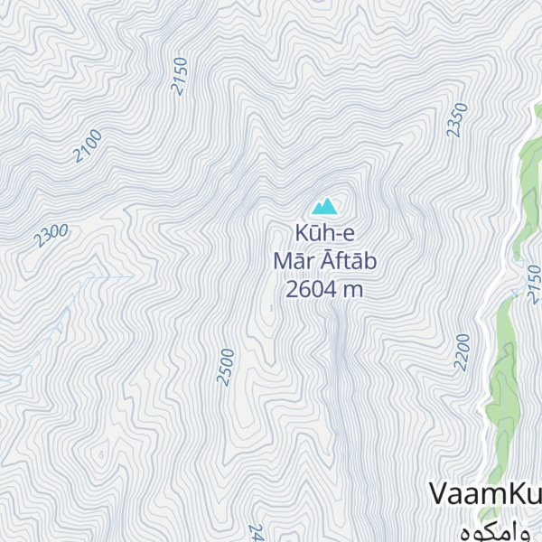 Map of Kūh-e Qolleh-ye Zard