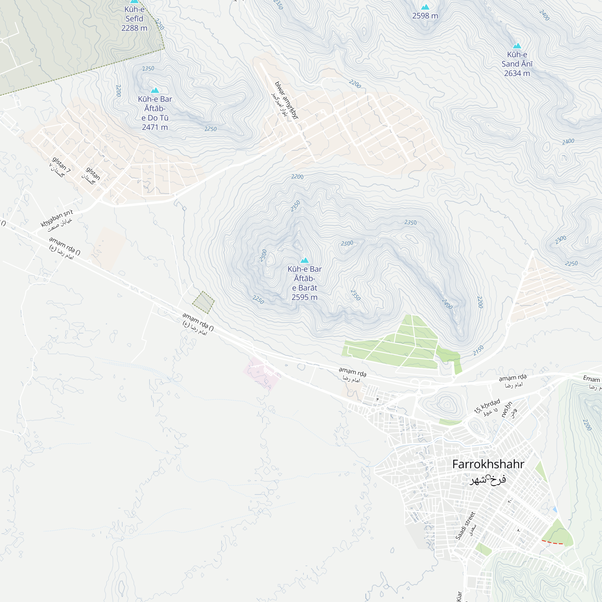 سایت صخره نوردی فرخ شهر map