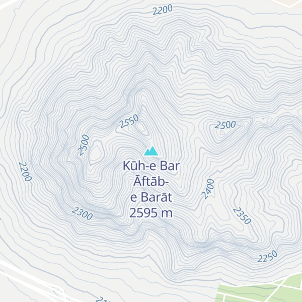 Map of Kūh-e Bar Āftāb-e Barāt