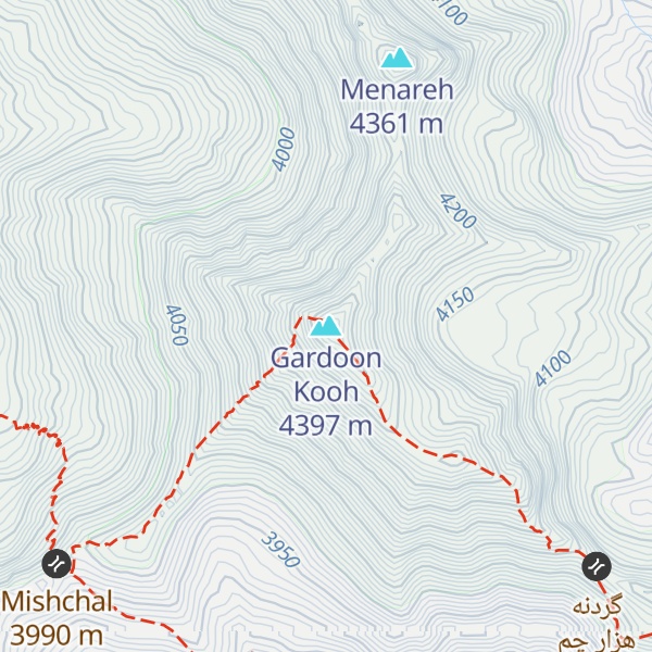 Map of Gardoon Kooh