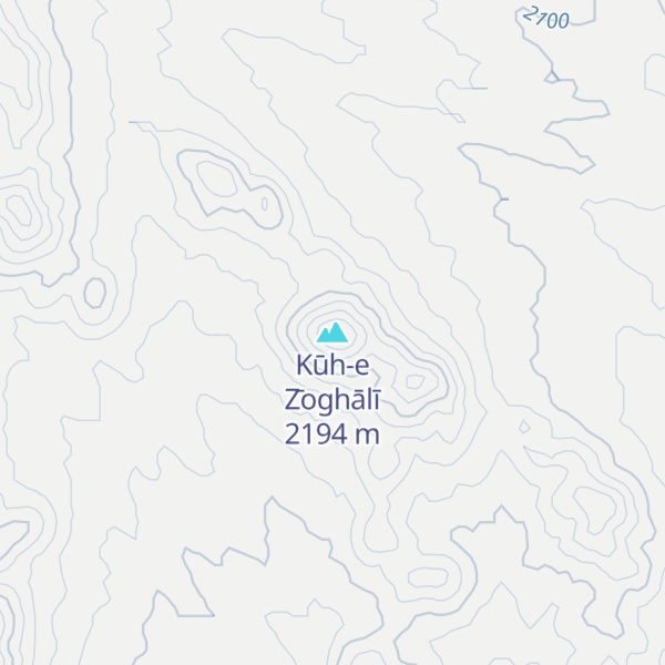 Map of Kūh-e Z̄oghālī