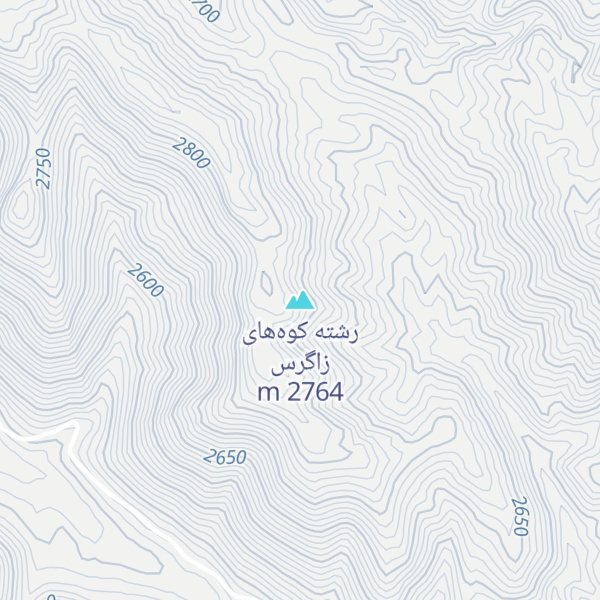 Map of رشته کوه‌های زاگرس