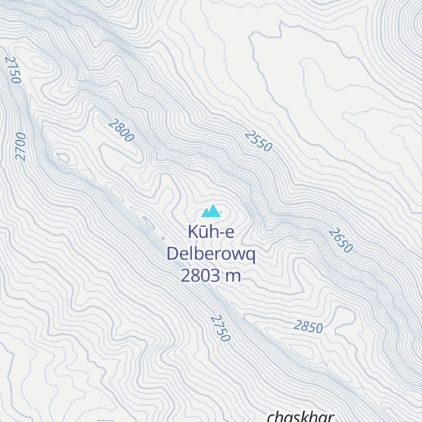 Map of Kūh-e Delberowq