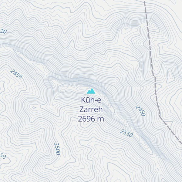 Map of Kūh-e Zarreh