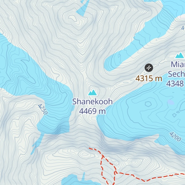 Map of Shanekooh