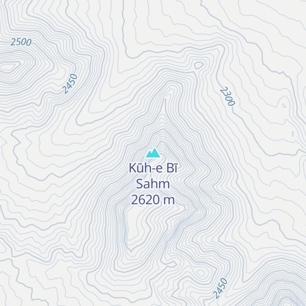 Map of Kūh-e Bī Sahm