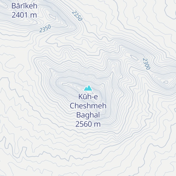 Map of Kūh-e Cheshmeh Baghal