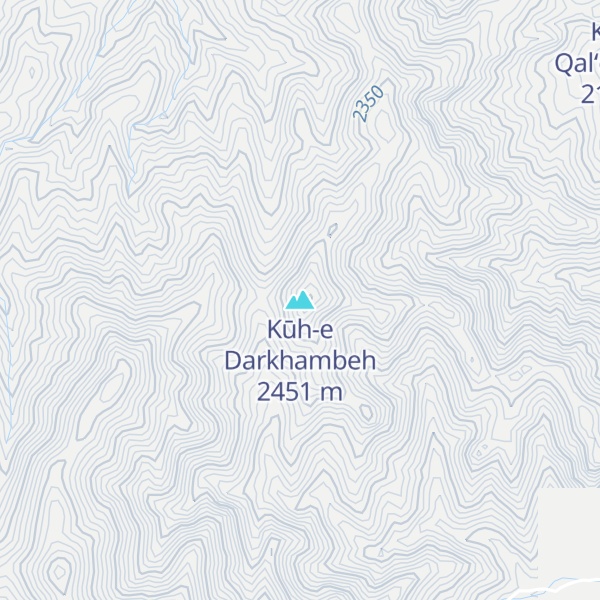 Map of Kūh-e Darkhambeh