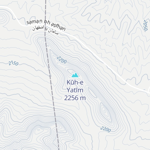 Map of Kūh-e Yatīm