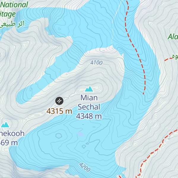 Map of Mian Sechal