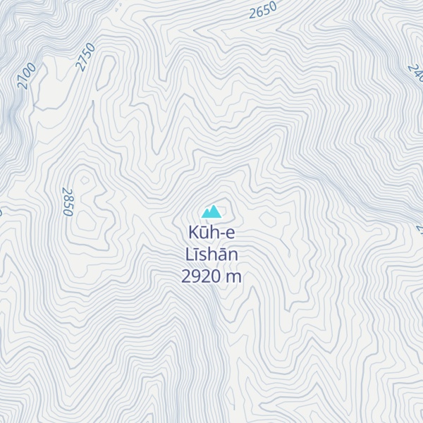 Map of Kūh-e Līshān
