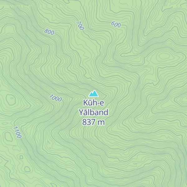 Map of Kūh-e Yālband