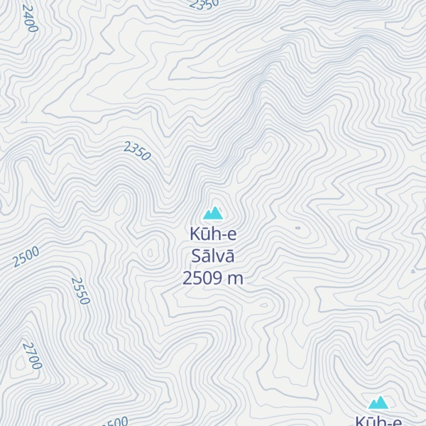Map of Kūh-e Sālvā