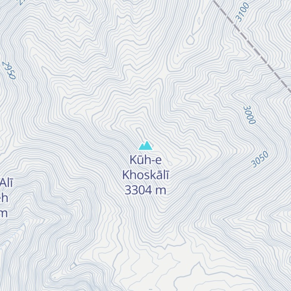 Map of Kūh-e Khoskālī