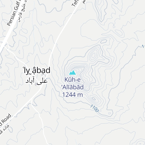 Map of Kūh-e ‘Alīābād