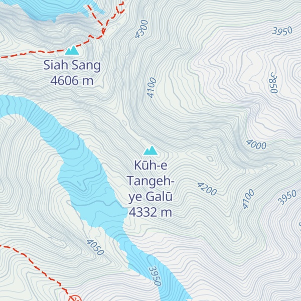 Map of Kūh-e Tangeh-ye Galū