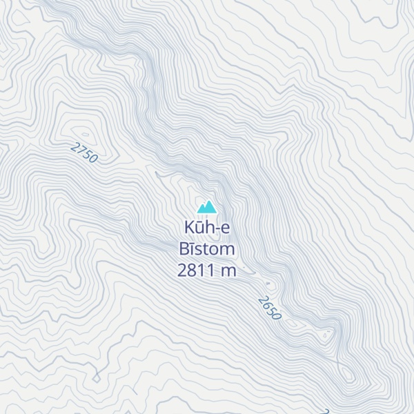 Map of Kūh-e Bīstom