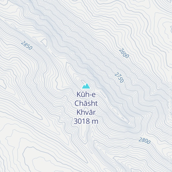 Map of Kūh-e Chāsht Khvār