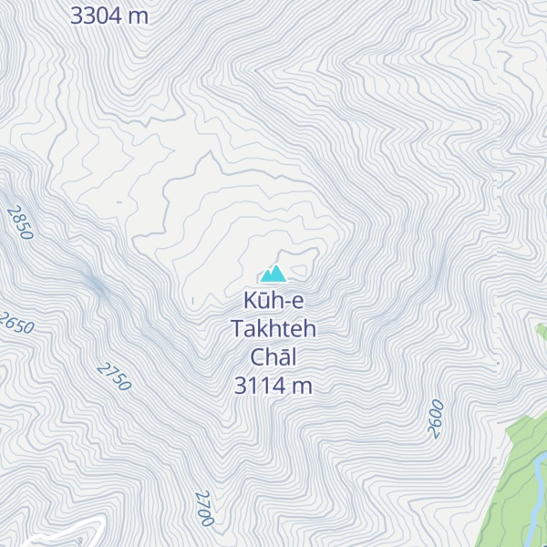 Map of Kūh-e Takhteh Chāl