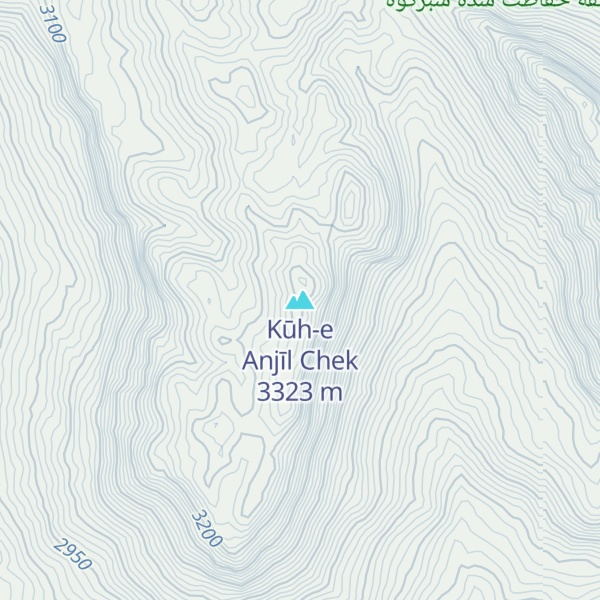 Map of Kūh-e Anjīl Chek