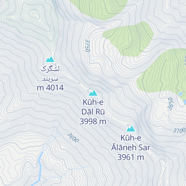 Map of Kūh-e Dāl Rū