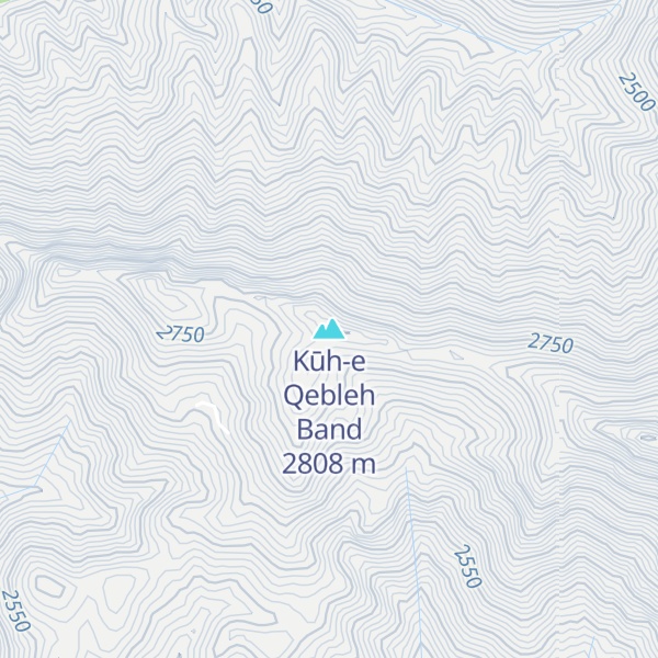 Map of Kūh-e Qebleh Band