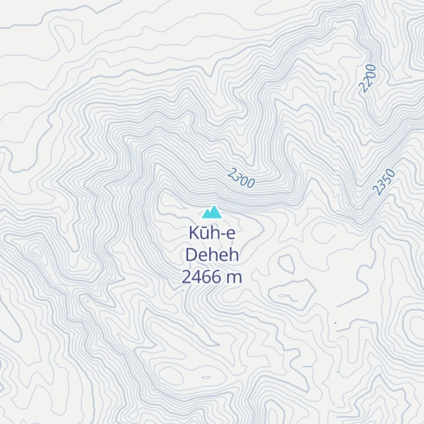 Map of Kūh-e Deheh