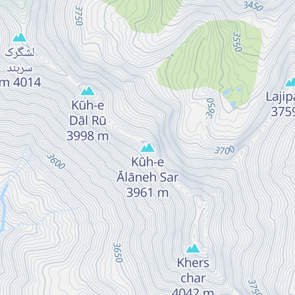 Map of Kūh-e Ālāneh Sar