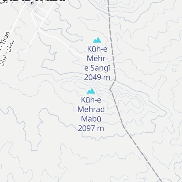 Map of Kūh-e Mehrad Mabū