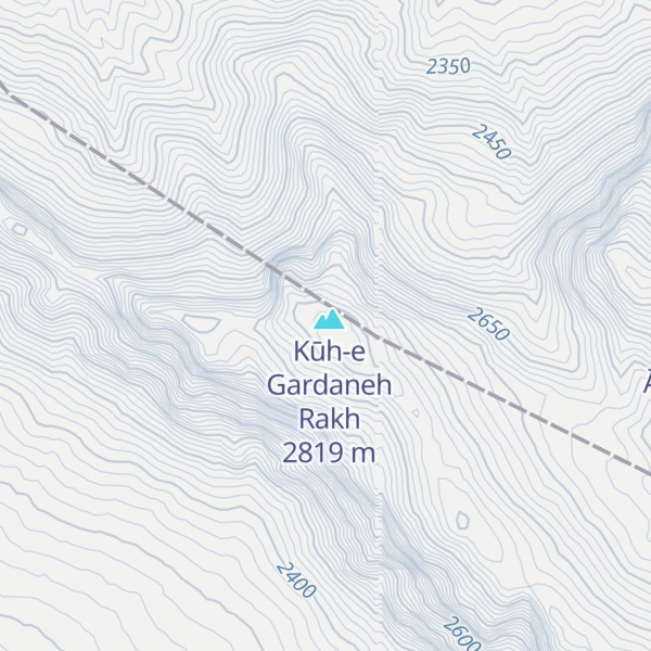 Map of Kūh-e Kaftarparān