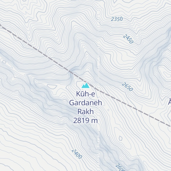 Map of Kūh-e Gardaneh Rakh
