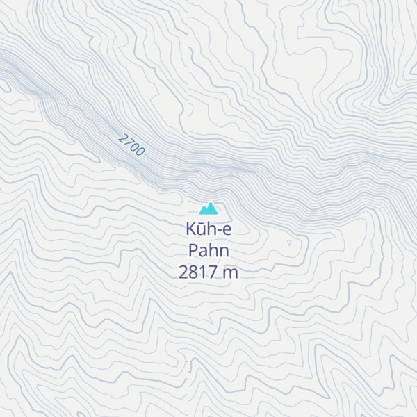 Map of Kūh-e Pahn