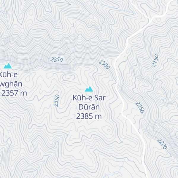 Map of Kūh-e Sar Dūrān