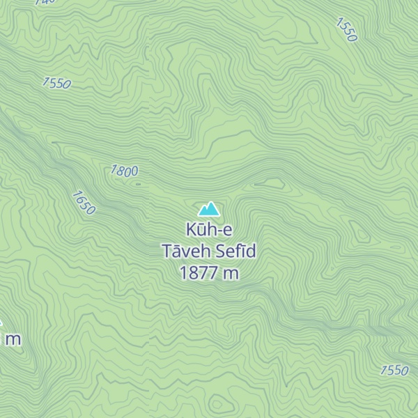 Map of Kūh-e Tāveh Sefīd